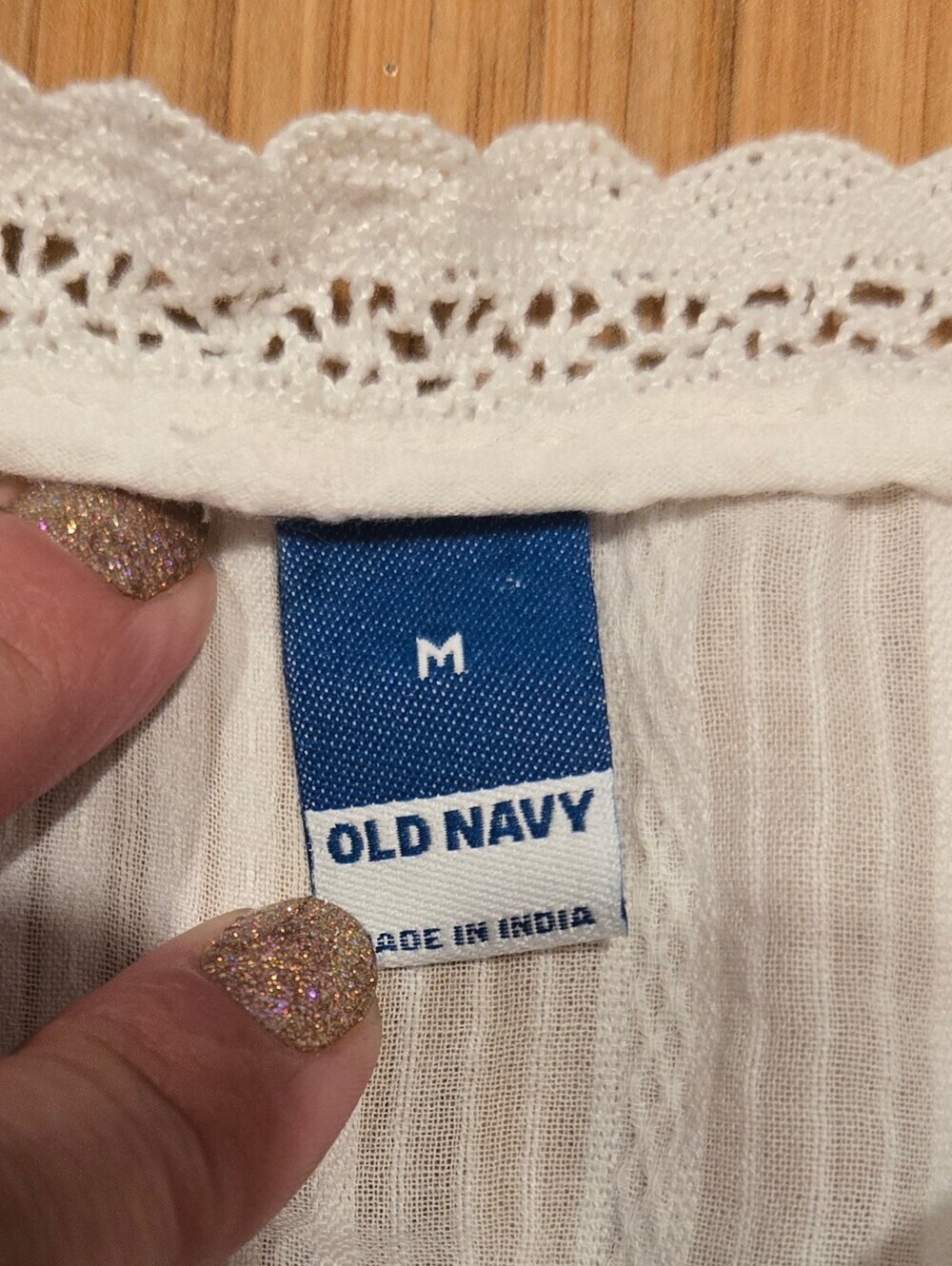 Old Navy Strappy Cropped Tank Tops — Bundle Of White and Peach - Picture 5 of 8